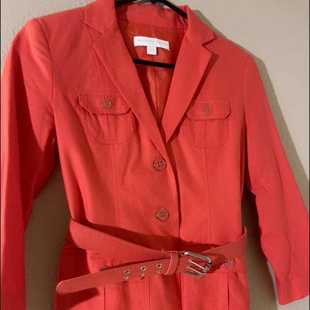 Red coats. Size small. New York company brand.